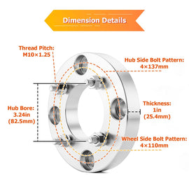 Can am Outlander Renegade Maverick Commander Kawasaki Bayou Brute Force 1.0" 1.5" Wheel Spacers | 6061 - T6 Forged Aluminum - WeiSen - 80403009
