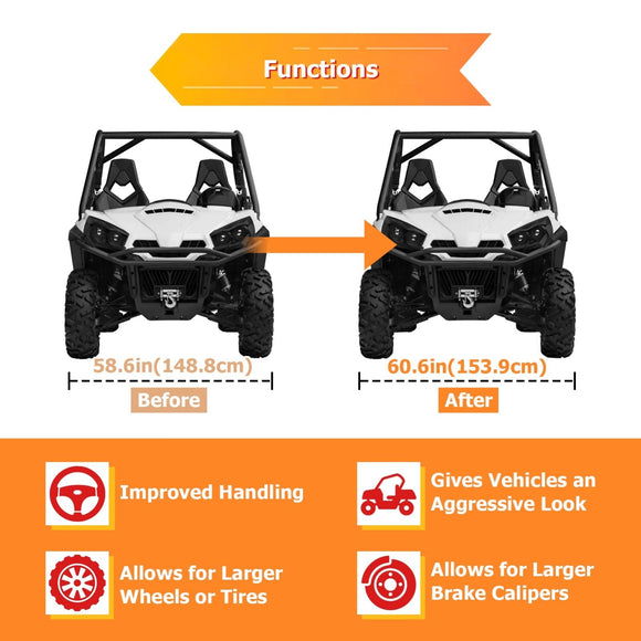 Can am Outlander Renegade Maverick Commander Kawasaki Bayou Brute Force 1.0" 1.5" Wheel Spacers | 6061 - T6 Forged Aluminum - WeiSen - 80403010