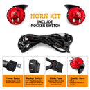 Can Am Polaris Arctic Cat Honda Universal Street Legal Horn Kit with Rocker Switch - WeiSen - 80620001