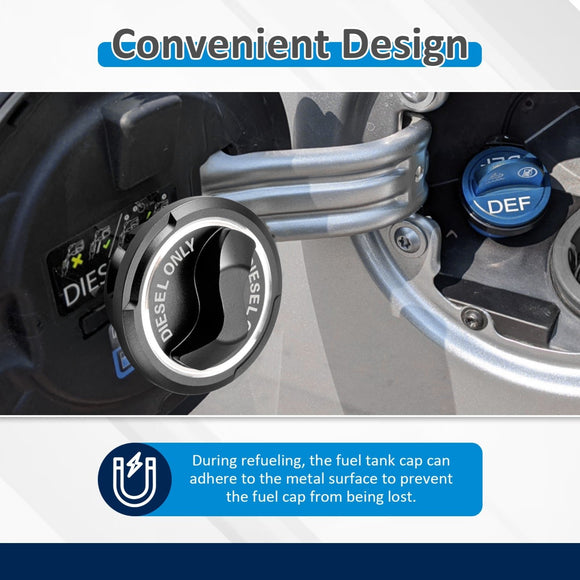Dodge Ram 1500 2500 3500 3.0L 6.7L Diesel 2019 - 2025 Magnetic Diesel Fuel Cap - WeiSen - 70501017