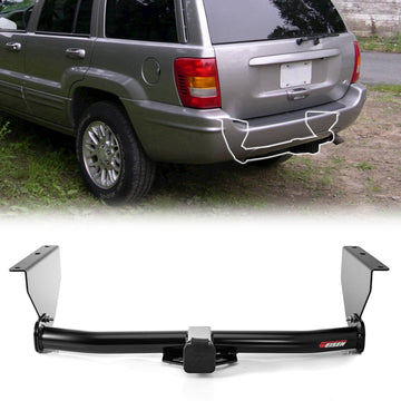 For 1999-2004 Jeep Grand Cherokee Heavy Duty Steel 2 Inch Receiver Trailer Hitch - WeiSen - 70108042