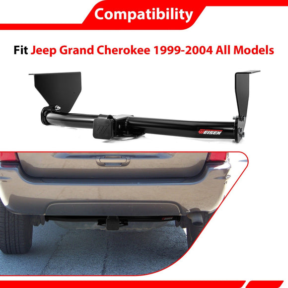 For 1999-2004 Jeep Grand Cherokee Heavy Duty Steel 2 Inch Receiver Trailer Hitch - WeiSen - 70108042