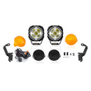 For 1999-2006 Silverado/Sierra 1500 Hood Hinge Ditch LED Pod Lights 3.5" – 3-Layer DRL, 6 Modes, DT Harness - WeiSen - 70104028+70201014