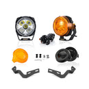 For 2003-2009 Toyota 4Runner Hood Hinge Ditch LED Pod Lights 3.5" – 3-Layer DRL, 6 Modes, DT Harness - WeiSen - 70104036+70201014