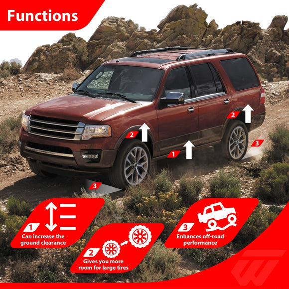 For 2003-2018 Ford Expedition & Lincoln Navigator Heavy Duty Steel Front 3.5" + Rear 2.5" Leveling Lift Kit - WeiSen - 70401046
