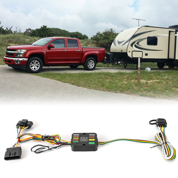 For 2004-2012 Chevrolet Colorado & GMC Canyon Plug & Play, 4-Way Flat Trailer Wiring Harness Kit - WeiSen - 70206099
