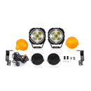 For 2005-2015 Toyota Tacoma Hood Hinge Ditch LED Pod Lights 3.5" – 3-Layer DRL, 6 Modes, DT Harness - WeiSen - 70104006+70201014