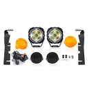 For 2010-2018 Dodge Ram 1500 2500 3500 Hood Hinge Ditch LED Pod Lights 3.5" – 3-Layer DRL, 6 Modes, DT Harness - WeiSen - 70104008+70201014
