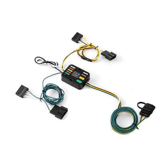 For 2015-2018 BMW X5 Plug & Play, 4-Way Flat Trailer Wiring Harness Kit - WeiSen - 70206095