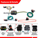 For 2015-2023 Jeep Renegade Plug & Play, 4-Way Flat Trailer Wiring Harness Kit - WeiSen - 70206096