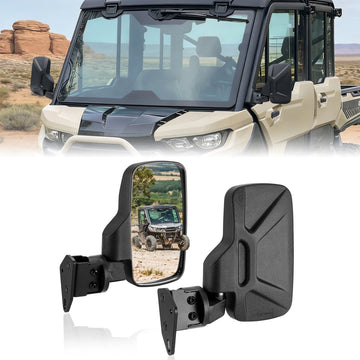 For 2016-2026 Can-Am Defender Super Wide Angle High Definition UTV Side View Mirrors - WeiSen - 80301054