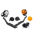 For 2019-2024 Dodge Ram 1500 Hood Hinge Ditch LED Pod Lights 3.5" – 3-Layer DRL, 6 Modes, DT Harness - WeiSen - 70104009+70201014