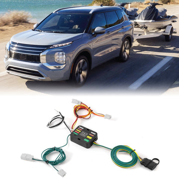 For 2022-2026 Mitsubishi Outlander Plug & Play, 4-Way Flat Trailer Wiring Harness Kit - WeiSen - 70206100