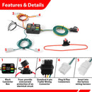 For 2022-2026 Mitsubishi Outlander Plug & Play, 4-Way Flat Trailer Wiring Harness Kit - WeiSen - 70206100
