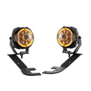 For 2023-2026 Chevrolet Colorado & GMC Canyon Hood Hinge Ditch LED Pod Lights 3.5" – 3-Layer DRL, 6 Modes, DT Harness - WeiSen - 70104068+70201014
