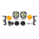 For 2023-2026 Chevrolet Colorado & GMC Canyon Hood Hinge Ditch LED Pod Lights 3.5" – 3-Layer DRL, 6 Modes, DT Harness - WeiSen - 70104068+70201014