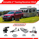 For Dodge Chrysler Volkswagen Ram Heavy Duty Steel 2 Inch Receiver Trailer Hitch - WeiSen - 70108041