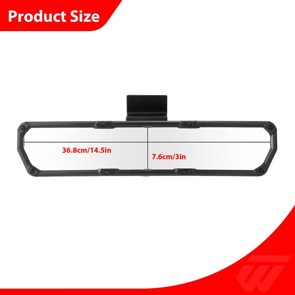 For Polaris Ranger XP 570/900/1000/Crew 360° Super Wide Angle Center Rear View Mirror - WeiSen - 80301055