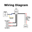 For Toyota Tundra Tacoma 4Runner Highlander 16AWG Led Fog Light Push Button Switch Kit - WeiSen - 70203027
