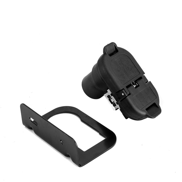 Ford Jeep Toyota Ram OEM Replacement 7 Way & 4 Way Trailer Connector Socket w/ Bracket - WeiSen - 70206064