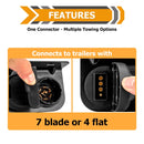 Ford Jeep Toyota Ram OEM Replacement 7 Way & 4 Way Trailer Connector Socket w/ Bracket - WeiSen - 70206064