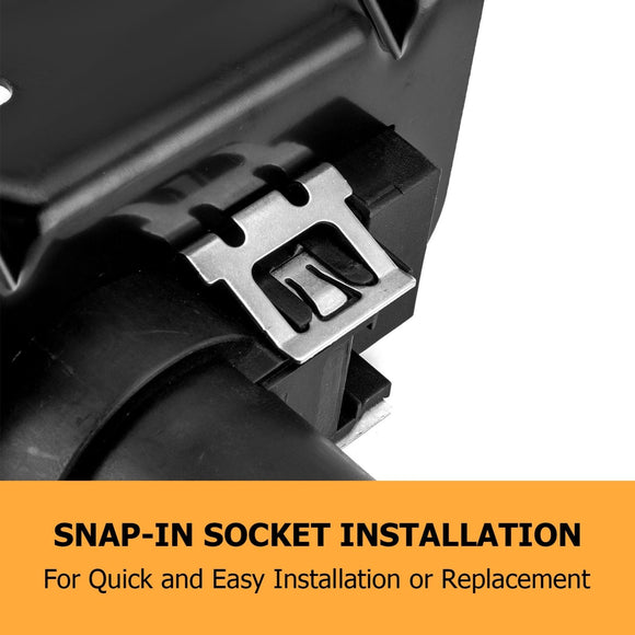 Ford Jeep Toyota Ram OEM Replacement 7 Way & 4 Way Trailer Connector Socket w/ Bracket - WeiSen - 70206064