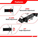 Front Grill No Drill License Plate Holder Universal for US Standard Plates (Bolt Pattern: 7x4.75") - WeiSen - 70302021