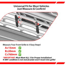 Front Grill No Drill License Plate Holder Universal for US Standard Plates (Bolt Pattern: 7x4.75") - WeiSen - 70302021
