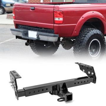Heavy Duty Steel Class 3 Trailer Hitch 2" Receiver for 1982 - 2014 Chevrolet GMC Dodge Ford Isuzu Jeep Mazda Nissan Plymouth Chrysler - WeiSen - 70108016
