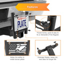 Heavy Duty Steel Dual Flag Pole Holder Hitch Mount for Trucks SUVs RVs Pickups with 2" Hitch - WeiSen - 70108013
