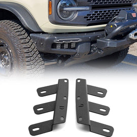 Heavy - Duty Steel Front Bumper Light Fog Light Bracket Compatible with Ford Bronco 2021 - 2025 (w/ Steel Bumper) - WeiSen - 70102065