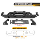 Heavy - Duty Steel Hidden Winch Mounting Plate for 2015 - 2020 Ford F150 V8 with Factory Bumper - WeiSen - 70109003