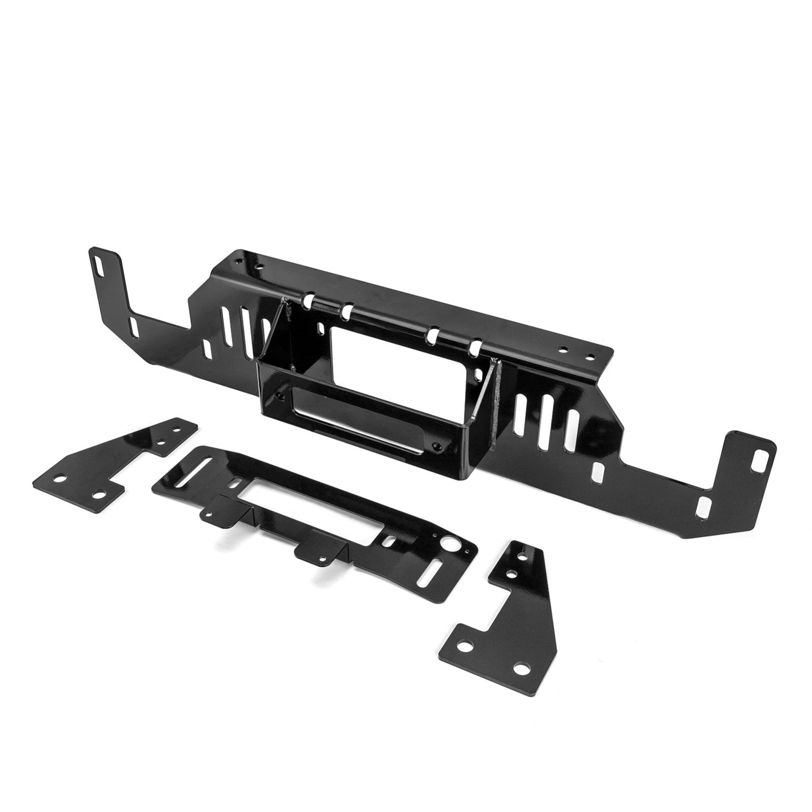 Heavy - Duty Steel Hidden Winch Mounting Plate for 2015 - 2020 Ford F150 V8 with Factory Bumper - Weisen