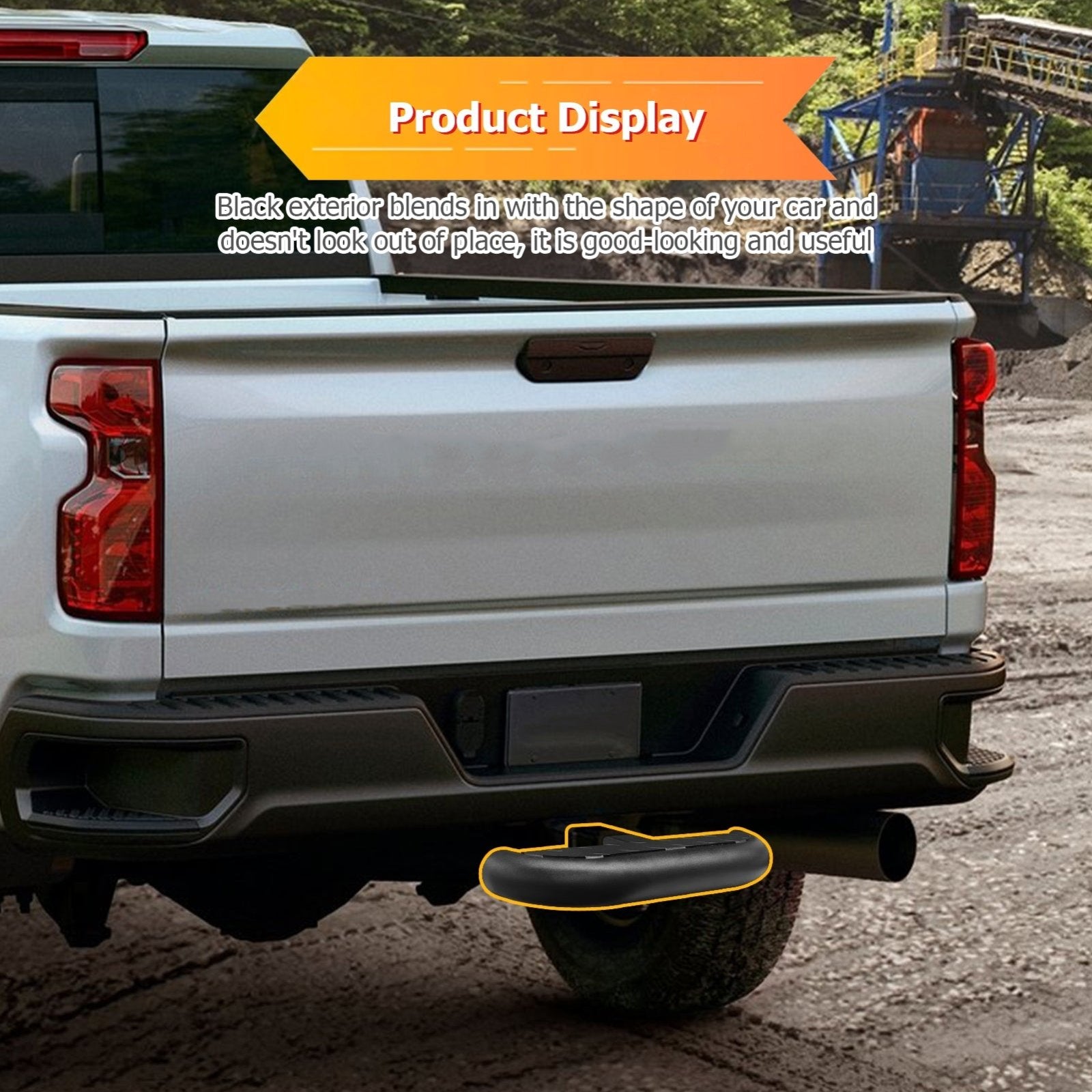 Heavy Duty Steel Towing Hitch Step for 2 inch Receiver for Chevrolet/Ford/Toyota/GMC/Dodge Ram/Jeep - WeiSen - 70120018