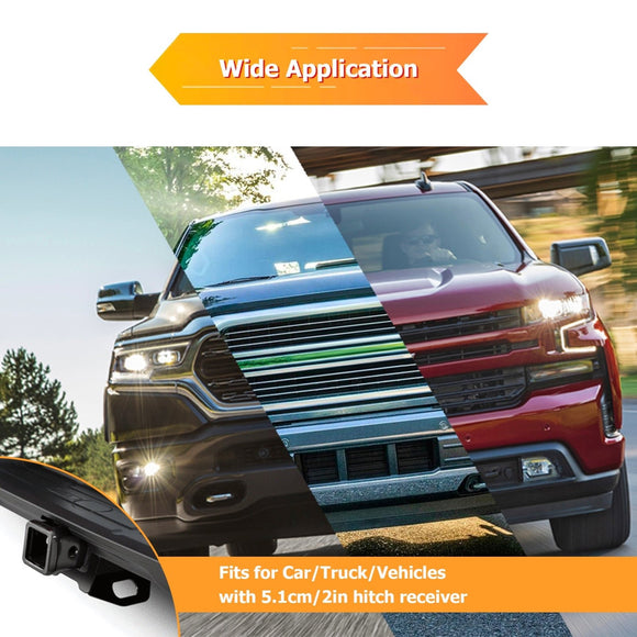Heavy Duty Steel Towing Hitch Step for 2 inch Receiver for Chevrolet/Ford/Toyota/GMC/Dodge Ram/Jeep - WeiSen - 70120018