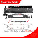 Heavy Duty Steel Winch Mounting Plate for 2013 - 2018 Jeep JK Rubicon Recon, Hard Rock, X, 10A, & 75th - WeiSen - 70109006