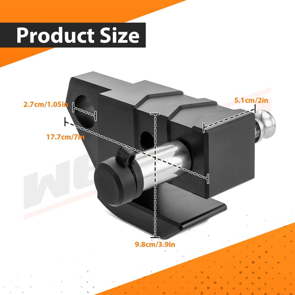 Hitch Slider 2" Receiver Skid Protection With 5/8" Pin Lock for Boat Trailers, Tow Trucks, RVs, Off - road Vehicles - WeiSen - 70304037