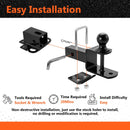 Honda Rancher TRX420 Rubicon TRX520/700 Rincon 650/680 ATV Rear Receiver Hitch Kit - WeiSen - 8010701503