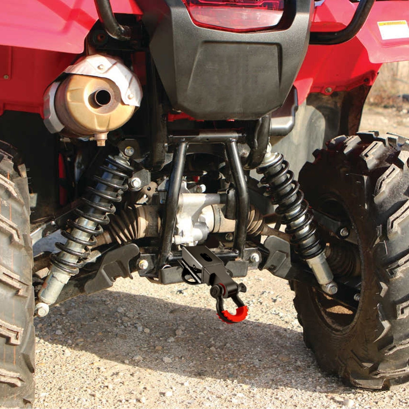 Honda Rincon 650 680 / Rancher TRX420 / Rubicon TRX500 TRX520 2INCH Rear Receiver Hitch & Shackle Hitch Receiver - Weisen