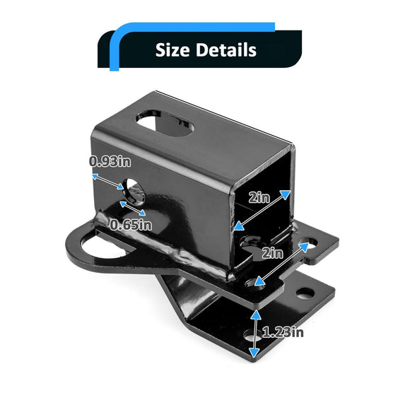 Honda Rincon 650 680 / Rancher TRX420 / Rubicon TRX500 TRX520 2INCH Rear Receiver Hitch & Shackle Hitch Receiver - WeiSen - 80107015+70304017