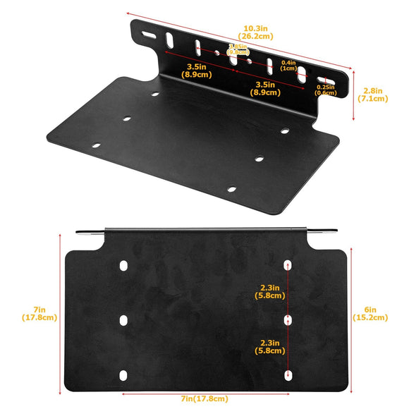 Jeep Truck Pickup SUV Universal Front Bumper License Plate Mount Bracket Holder - WeiSen - ZT003