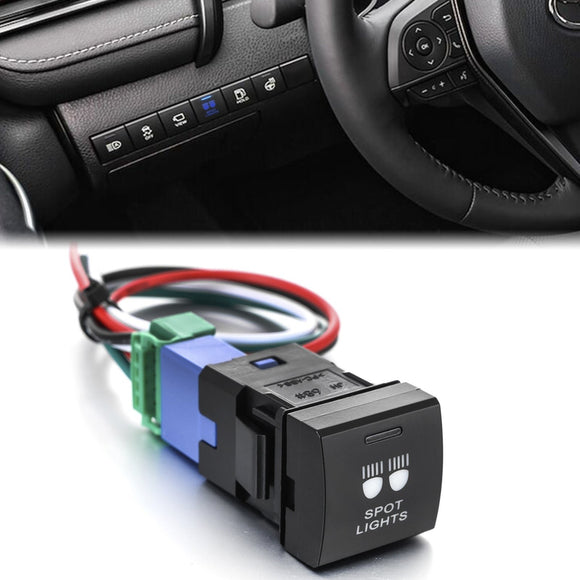 LED Light Push Button Switch for Toyota 4Runner Highlander Tacoma Tundra - WeiSen - 70204045
