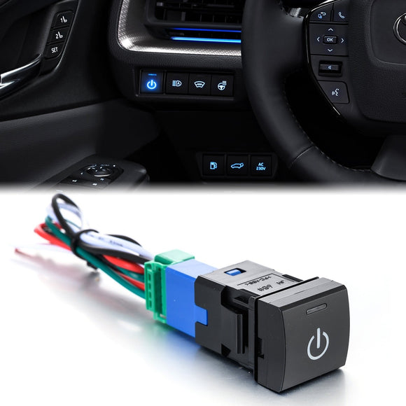 LED Light Push Button Switch for Toyota 4Runner Highlander Tacoma Tundra - WeiSen - 70204048