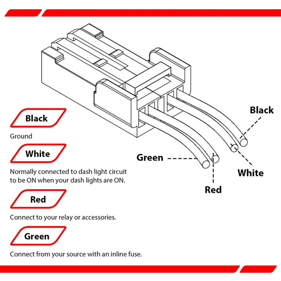 LED Light Push Button Switch for Toyota 4Runner Highlander Tacoma Tundra - WeiSen - 70204049
