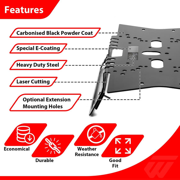 Magnetic Light Bar Cab Mounting Bracket for 2019-2024 Dodge Ram 1500 Classic / Dodge Ram 2500-5500 - WeiSen - 70105011