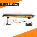 Magnetic Roof Top Emergency Strobe Light Bar for 2015 - 2024 F150 - F550, Amber/White COB LED - WeiSen - 70105008