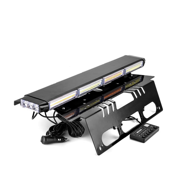 Magnetic Roof Top Emergency Strobe Light Bar for 2015 - 2024 F150 - F550, Amber/White COB LED - WeiSen - 70105008