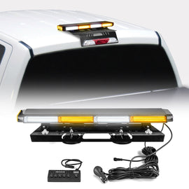 Magnetic Roof Top Emergency Strobe Light Bar for 2015 - 2024 F150 - F550, Amber/White COB LED - WeiSen - 70105008