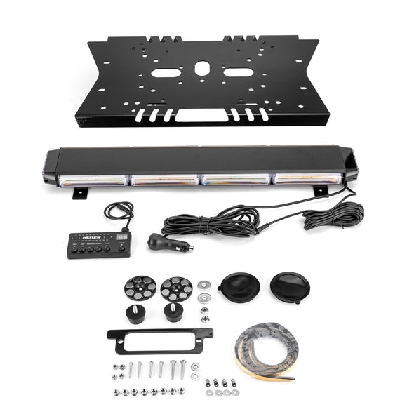 Magnetic Roof Top Emergency Strobe Light Bar for 2015 - 2024 F150 - F550, Amber/White COB LED - WeiSen - 70105008