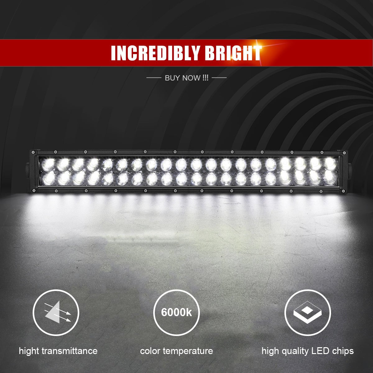 Off Road SUV Pickup ATV UTV 42" 240W Straight Spot Flood Combo LED Light Bar - Weisen